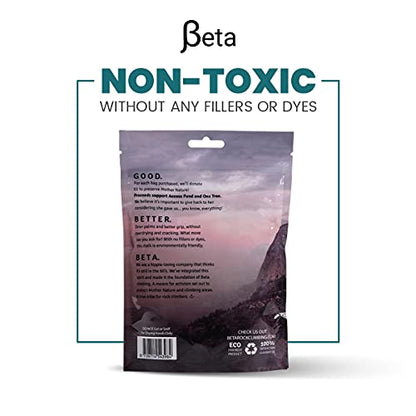 Beta Rock Climbing Chalk Premium, Heat Treated Loose Powdered Rock Climbing Chalk Made with 100% Magnesium Carbonate. 100% of Profits Donated. The Strongest Grip Possible. (Chalk Powder, Hand Chalk)