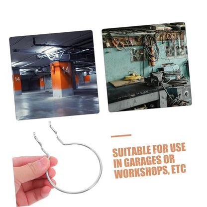 10pcs Heavy Duty Metal Pegboard Hooks Circular Design for Garage Craft Storage Hardware Accessories for Hanging Boards Strong Tool Hangers Organizer