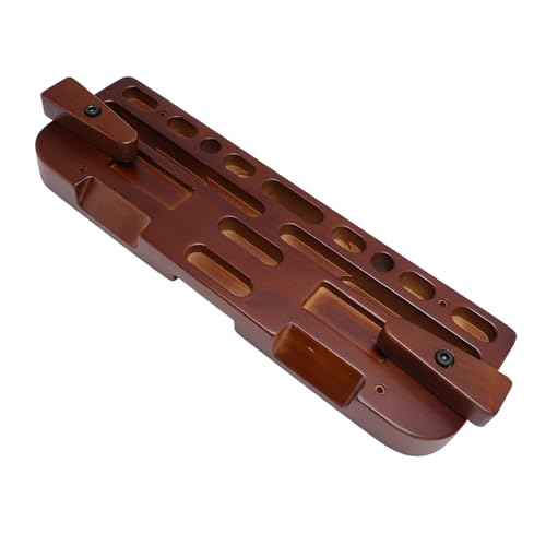 Alomejor Rock Climbing Hangboard, Wooden Fingerboard for Training Finger Grip and Pull Up Strength, with Various Lengths and Depths of Finger Holes, for Rock Climbing Enthusiasts