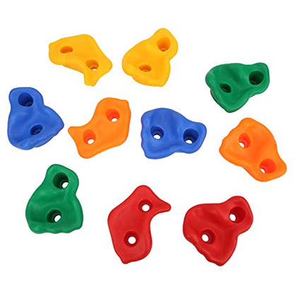 RiToEasysports Kids Playground Grips, Textured Indoor Climbing Holds with Colorful Plastic Surface for Home Gyms and Play Areas