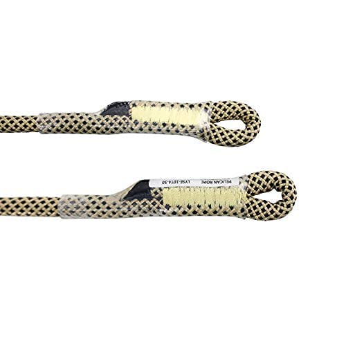 Bulldog 8mm & 10mm - Friction Hitch 100% Technora, 5400 MBS, Prusik By Pelican Rope - Arborist Rope, Tree Gear, Accessory Cord (28, 10mm Diameter) - size: 10 mm x 711 mm