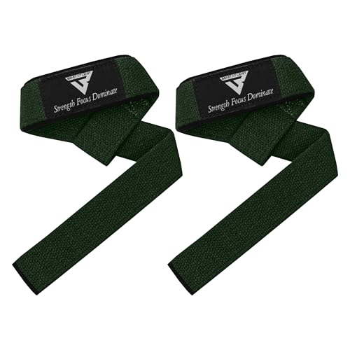 Weight Lifting Straps,Powerlifting Deadlifting, Anti Slip 60CM Hand Bar Grip, 5MM Neoprene Wrist Support, Heavy Duty Weightlifting Bodybuilding Workout - color: Green