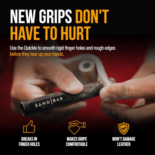 SandBar Ultimate Callus Remover Set - 4" & 8" Files with Moisturizing Salve Balm Stick - Elevating Athletes, Weightlifters & Rock Climbers for Smoother Hands & Feet - Gold (Black) (Gold Bundle) - style: Gold Bundle