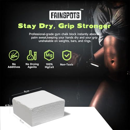 Gym Chalk Magnesium for Weight Lifting Chalk Powder，Magnesium Carbonate Athletic Chalk Block 8 Pcs Gifts for Rock Climbers Excellent Grip, Chalk Block for Gymnastics, Bouldering,Rock Climbing