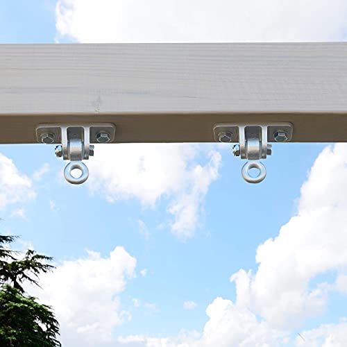 BETOOLL Swing Hangers Heavy Duty Wooden Swing Set Accessories with Screws and Locking Snap Hooks 10000 lb Capacity Set of 8 - color: Silver 8pcs