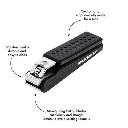 Tweezerman Precision Grip Toenail Clipper Black