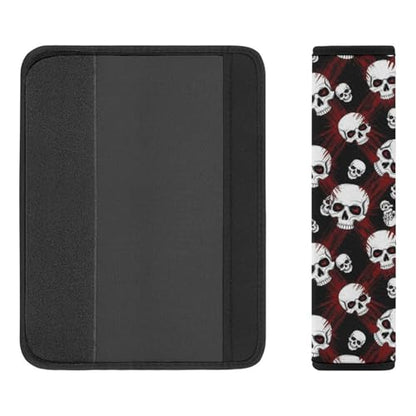 2PCS Skull Blood Splatter Car Seat Belt Pad Universal Fit Seat Belt Covers Cushion for Kids, Car Seats Pushchair Strollers High Chair Pushchair, Easy Install (No Tool) - color: Pattern 660