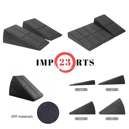 Squat Wedge Block Set 3 in 1 Wedge Blocks For Squats Weightlifting Yoga Heel Elevated Squat Wedge Calf Stretcher Physical Therapy Wedge Blocks For Squatting Slant Board