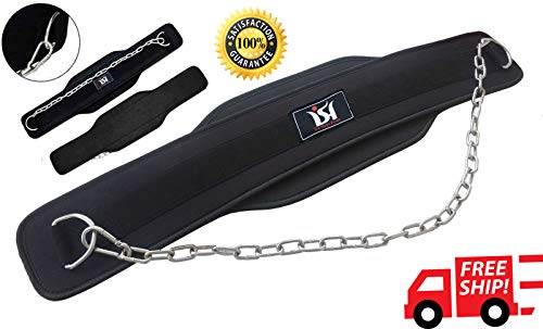 YuanKanJu Weight Lifting Chain Dipping Belt Fitness Strengthen Gym Training Workout Power Support