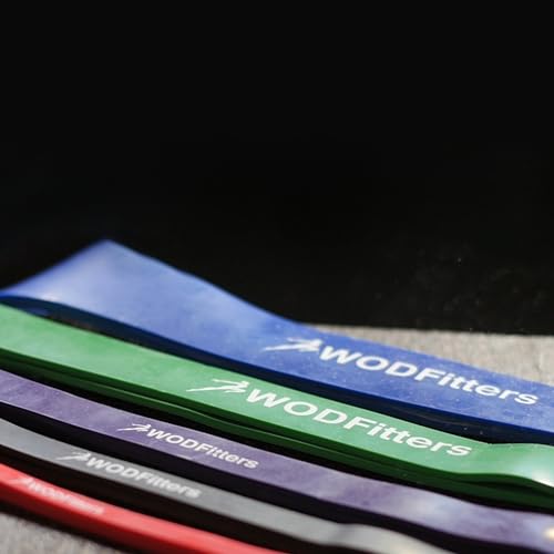 WODFitters Pro Series Pull-Up Assistance Bands – Premium Resistance Loop Bands for Assisted Pull Ups, Muscle Ups, Strength Training & Mobility – Durable Bands for Functional Fitness - color: #2 Black