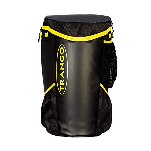TRANGO Crag Pack 2.0-45L Climbing Backpack with Rope Bag Compartment, Mini Tarp, Shoe Pouch, Rock Climbing & Bouldering, Black/Yellow - color: Black/Yellow