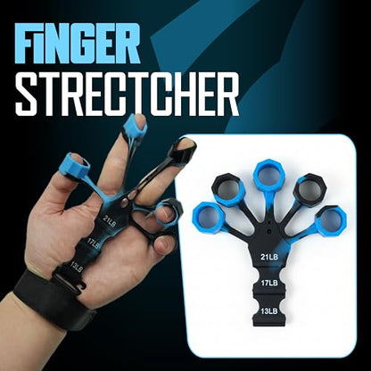 Twister Arm Trainer for Men & Women – Adjustable Chest Expander & Arm Strength Trainer, Home Gym Equipment for Body Workout, Chest Trainer with 2 Springs, Finger Stretcher & Workout Gloves - size: 40/100