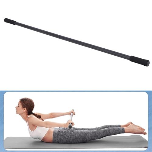 Yoga Stick Sturdy Steel Adjustable Stretching Stick Promote Flexibility and Balance Versatile Exercise Stick with Foam Handles for Fitness
