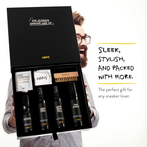 Premium Sneaker Cleaner Kit with Stylish Box – All-in-One Care for Sneakers – Great gifts for teen boys – Shoe Cleaner Sneakers – Shoe Cleaning Kit