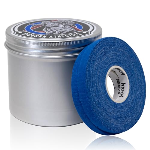 Bighorn Athletics Pro Series Jiu-Jitsu Finger Tape, 8-Rolls with Tin Holder, Enhanced Strength, Residue-Free (0.3-Inch, White) - color: White