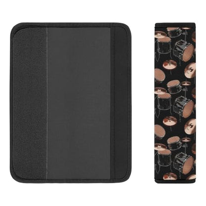 Universal Soft and Comfortable Drum Kit Classical Music Musical Instrument Print Seat Belt Shoulder Pad for Kids, Most Cars, 1 Pair Seat Belt Covers Cushion Anti-Slip Pad - color: Pattern 946