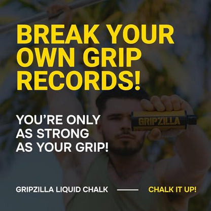GRIPZILLA Liquid Chalk Kit Gym Chalk for Weight Lifting, Rock Climbing, Pole Grip, Bouldering, Powerlifting, Ball, Gymnastics, Sports, and Workout - Package May Vary - size: 50ml - 2 Pack
