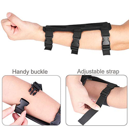 Archery Lightweight Finger Tab Gloves & Arm Guard Adjustable Arm Protector for Hunting Target Shooting Accessory Recurve Bow Compound Bow - size: Large