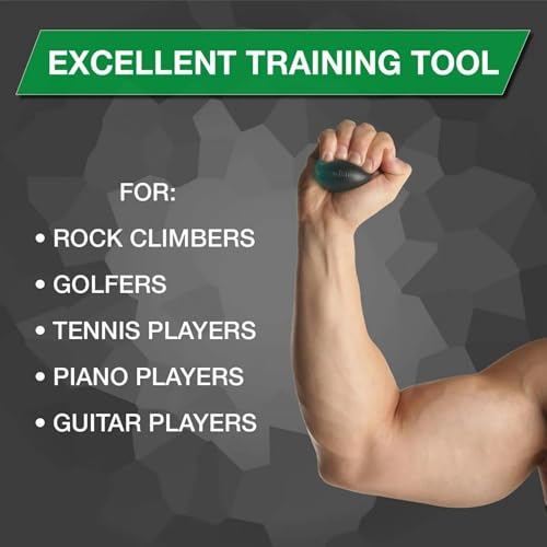 THERABAND Hand Exerciser, Ball For Hand, Wrist, Finger, Forearm, Grip Strengthening & Therapy, Squeeze Ball to Increase Hand Flexibility & Relieve Joint Discomfort, Green, Medium - color: Green