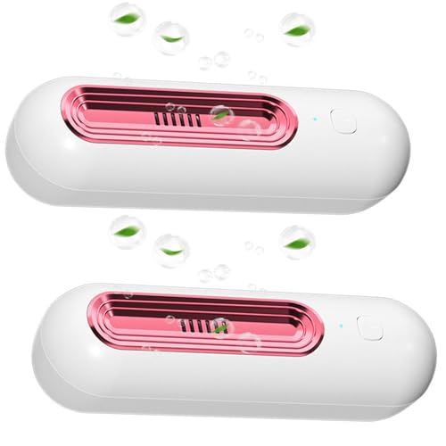Portable Shoe Odor Elimination Deodorizer with O-zone for Shoes For Sneaker, Boot, Leather Shoes, Refrigerator - color: Pink, style: 2-pack