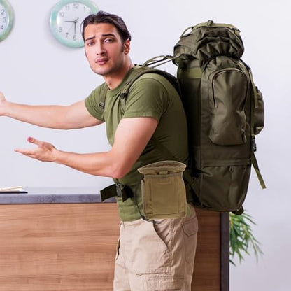 Lightweight Adjustable Waist Pack Tactical Utility Pouch Made of Sturdy Oxford Cloth for Camping and Climbing Outdoor Activities Mini Storage Drawstring Bag