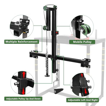 SYNTECSO Arm Wrestling Battle Table Training Pulley System, Tensile Force Professional Equipment Fitness Forearm, Table Corner Fixation Wrist Exerciser