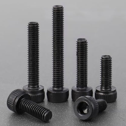 VGBUY 440Pcs M3 Screws Kit for 3D Printer DIY,220Pcs M3 Screw (6-25mm),220Pcs m3 Nut,Hex Socket Head Cap Small Metric Bolts Nuts Assortment,12.9 Grade Alloy Steel,Black Oxide, 6/8/10/12/16/20/25mm - size: M3x6/8/10/12/16/20/25mm, style: Socket Head