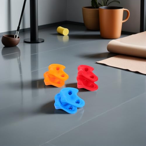 LIOOBO 6pcs Rock Climbing Holds Set Indoor Wall Climbing Grips Thick Sturdy for Playground and Home Climber Attachments