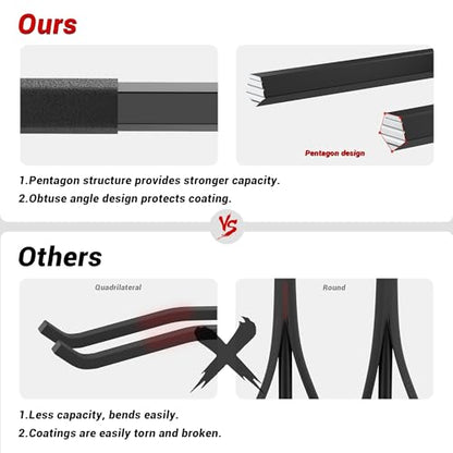 Ultrawall Garage Storage Hooks, Heavy Duty Steel Tool Organizer, 12.4 Inch Wall Mount Hangers Racks for Car Tires, Ladders, Chairs, Ropes and Garden Tools, 2 Pack - size: 2 Pack