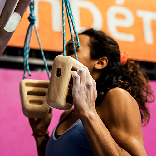 BG Climbing Wood Hangboard Rock Climbing Holds - Sturdy Hang Board for Climbers