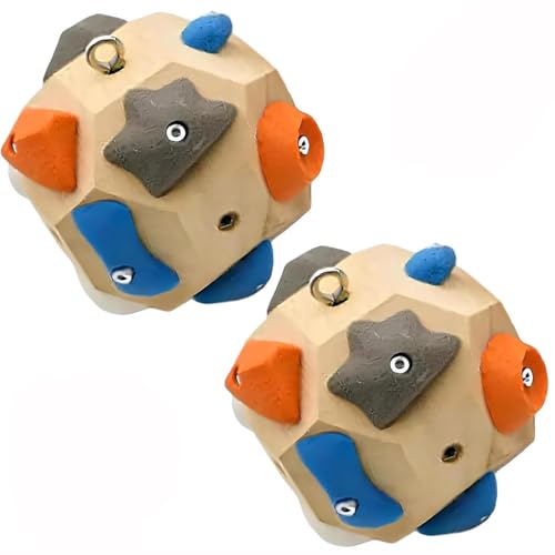 Handcrafted Boulder Block Build Strength and Precision 3D Climbing Ball for Training Simulated Rock Wall Holds Portable Gear Gifts Rocks Climbers Block Anywhere(Size:2 Item,Color:Khaki) - size: 2 item