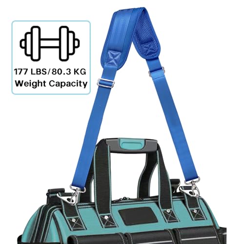 Shoulder Strap for Bag Universal Replacement 58"/67" Fixed Padded Adjustable Buckle Heavy Duty Shoulder Strap - color: Blue, size: 58"