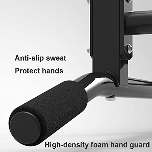 Pull-Up Bars Wall-Mounted Chin, Steel Horizontal Bar With Grip Ball, Finger-Strength Wrist Training Climbing Equipment, Load 250Kg, Style 1, Black