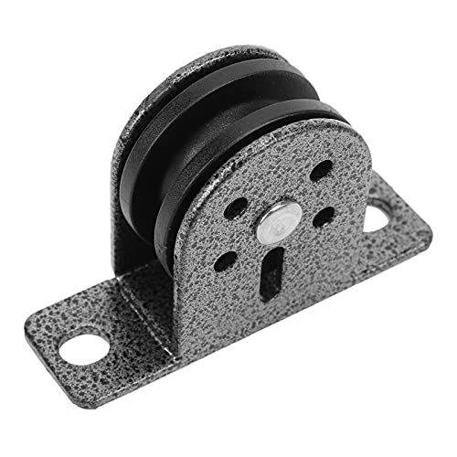 Smooth Sliding, high Strength DIY Solid Single Wheel Pulley Block with 300kg Load for Home Fitness Cable Machine Build, Portable Stainless Steel and Nylon Pulley Design,