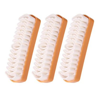 3pcs Rubber Suede Shoe Brush and Eraser, Shoe Cleaning Brush with Soft Bristle Suede Polish Tool for Nubuck Crepe Shoes Polishing Restoration