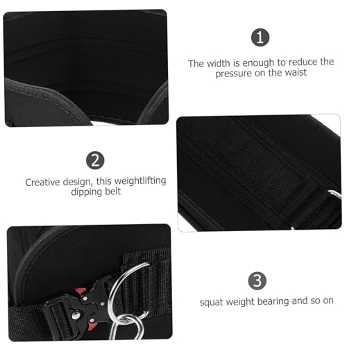 SUPVOX Weightlifting Waist Belt Thickened Chain Resistance Equipment for Men for Dips Chin-ups and Squats Supports Shoulder Chest and Back Strength