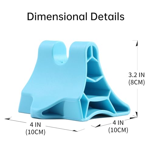 Trigger Point Massage Tool, Handheld Deep Tissue Manual Massager for Neck, Shoulders, Back & Feet, 3-Edge Pressure Point Design, Portable (Blue)