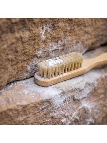 Rock Pocket Care Brush for Climbers, Wood Handle Fiber Head Design, Compact 20cm/7.87in Tool for Chalk Buildup, Gym Routes and Climbing Holds