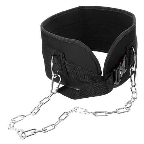 Milisten Bodybuilding Weighted Dip Belt Heavy-duty Chain for Enhanced Upper Body Strength Training Connector for Weightlifting and Fitness Workouts