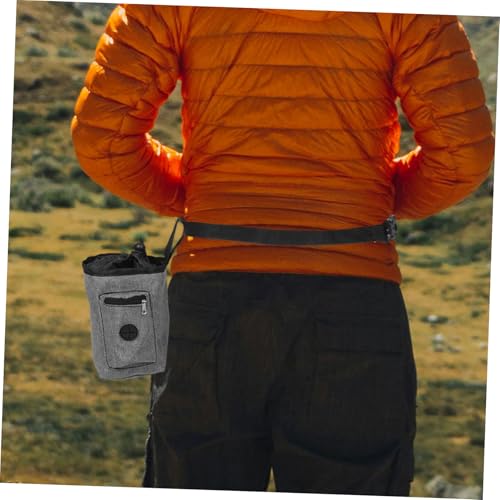 VICASKY Slip Climbing Chalk Bag with Zippered Pocket Chalk Bucket for Rock Climbing Mountaineering Fitness Training Portable Waist Pouch for Enhanced Grip and Stability in Outdoor