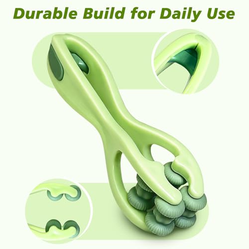 Green Finger Massager Roller & Acupressure Ring for Arthritis Relief, 6 PCS | Hand Therapy Tool for Finger Pain, Trigger Finger, Hand Stiffness, Carpal Tunnel Support, Circulation & Mobility Exercise - color: Green - 6 Pcs