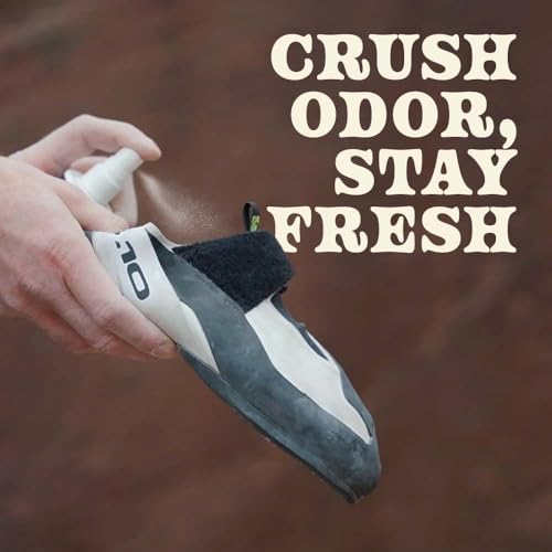 Extra Powerful — Natural Shoe Deodorizer Spray – Long-Lasting Freshness & Effective - Made in Canada - By Sonnie Trotter - Strong enough for stinky climbing shoes, strong enough for anything else