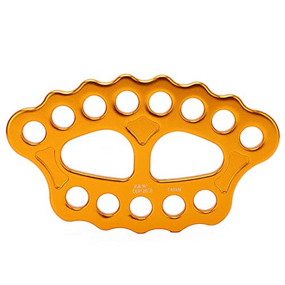 45kn Aluminum Alloy Takelytplatte 15 Holes Anchor Divider, Climbing on , Finger Power Equipment for Mountaineering, Climbing, Caves, Abseiling, Departure