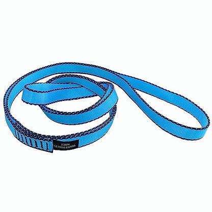 18MM Nylon Climbing Slings Runners 23 kN Strong Webbing Straps for Rock Climbing, Rappelling, Swing, Yoga Hammock etc - color: 1PC Blue, size: 48inch/120cm