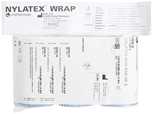 Chattanooga Nylatex Therapeutic Treatment Wrap: 4" W x 60" L, 3 Count - size: 60" Length, style: 4" Wide