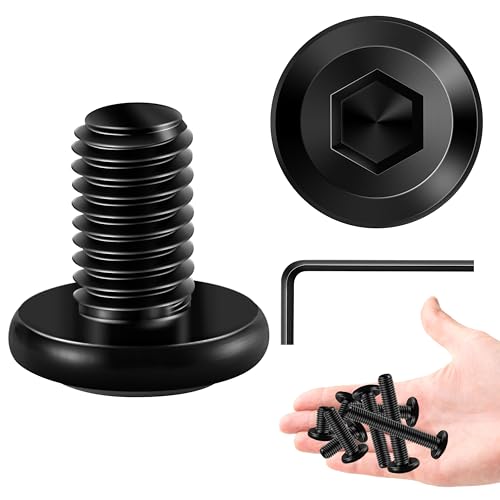 20Pcs M6 Bolt M6 x 12mm Flat Head Socket Cap Screw Bolts, Allen Socket Drive Black Machine M6 Screws Assortment Kit, Stainless Steel M6x1.0 Bolt by Marysino - color: Black, size: M6 x 12mm