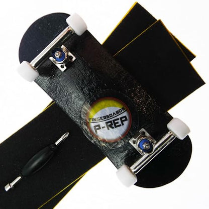 P-REP V2 Pro Performance Complete Wooden Fingerboard 32mm - Black - style: V2 Pro Performance