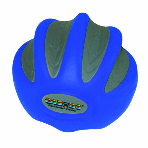 CanDo Digi-Squeeze Hand Exerciser, Large, Blue: Firm - color: Blue: Firm, size: Large