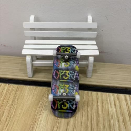 LEEFAI Pro Fingerboard Complete 34x96mm Pre-Assembled Set up with Solid Metal Trucks, Bearing Wheels-OP3RA Fingerboard Beginner Series (Stamp V3)