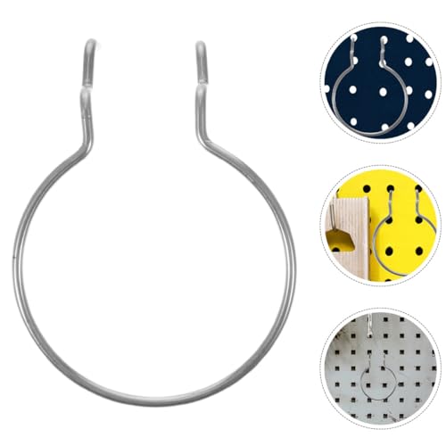 VALICLUD 8pcs Heavy Duty Round Pegboard Hooks Metal Hanging Board Hooks for Garage and Workshop Tool Storage and Organization Pegboard Accessories